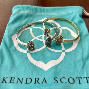 Kendra Scott bracelets. Gold and silver.